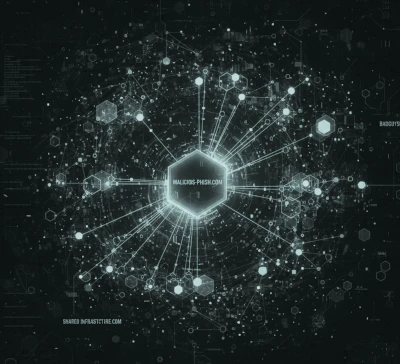 abstract image show DNS links