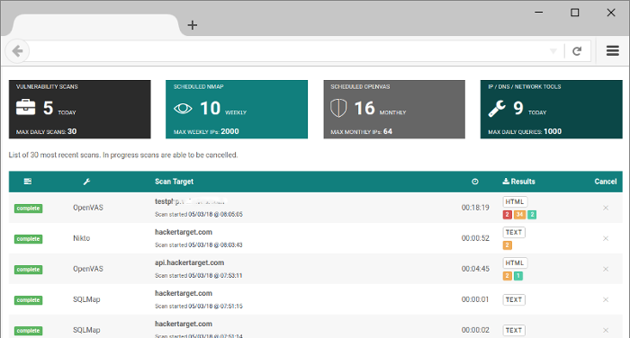 Soft detect network scanner