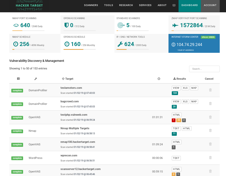 Scan Port Nmap Online Online Port Scanner Powered By Nmap | Hackertarget.com