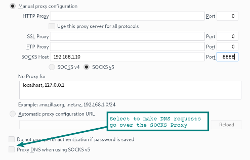 SSH Socks Proxy with DNS